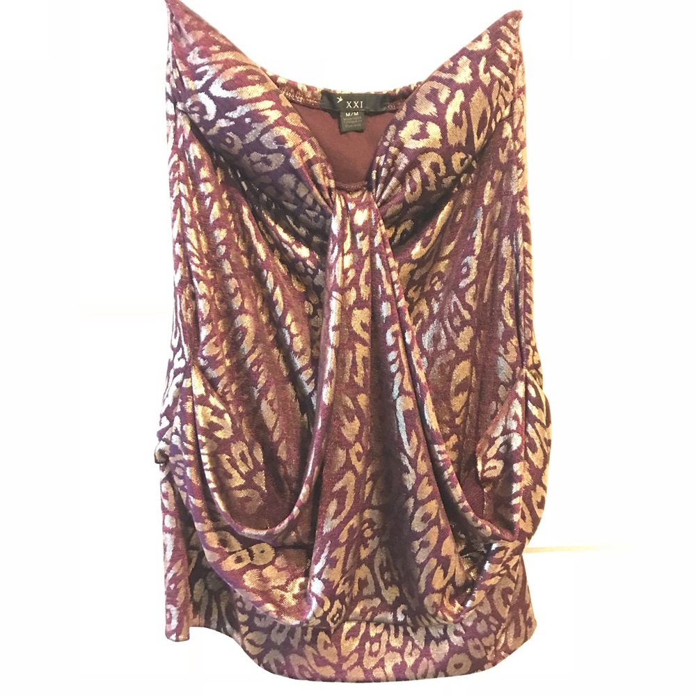 Forever 21 Cheetah Print Strapless Top🐆